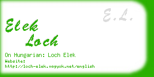 elek loch business card